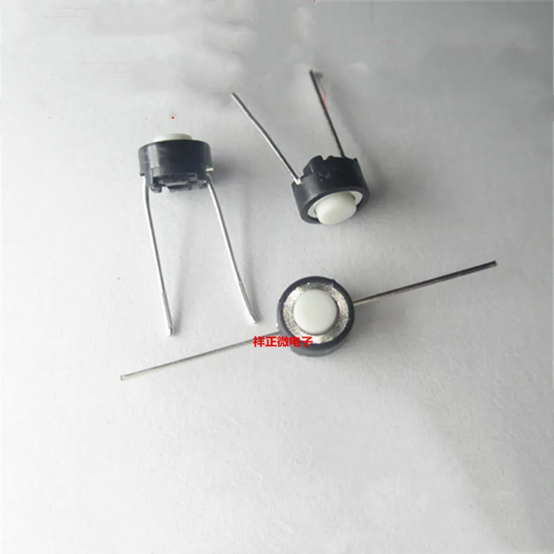 Tact Switch 6*6*4.3mm dip 2 pin Key inching White circle