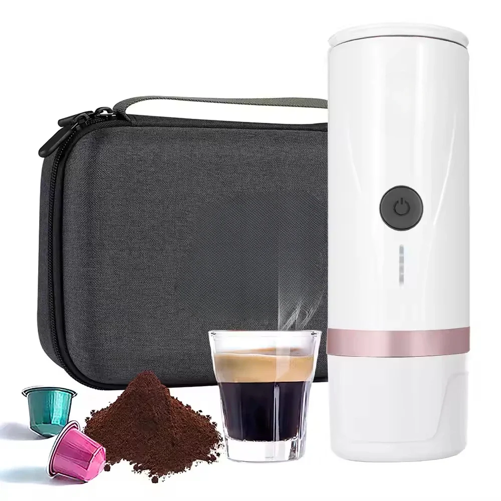 PCM03 USB 3-in-1 Portable Mini Italian Smart Espresso Machine 8g Powder Bowl For Capsule, Coffee powder