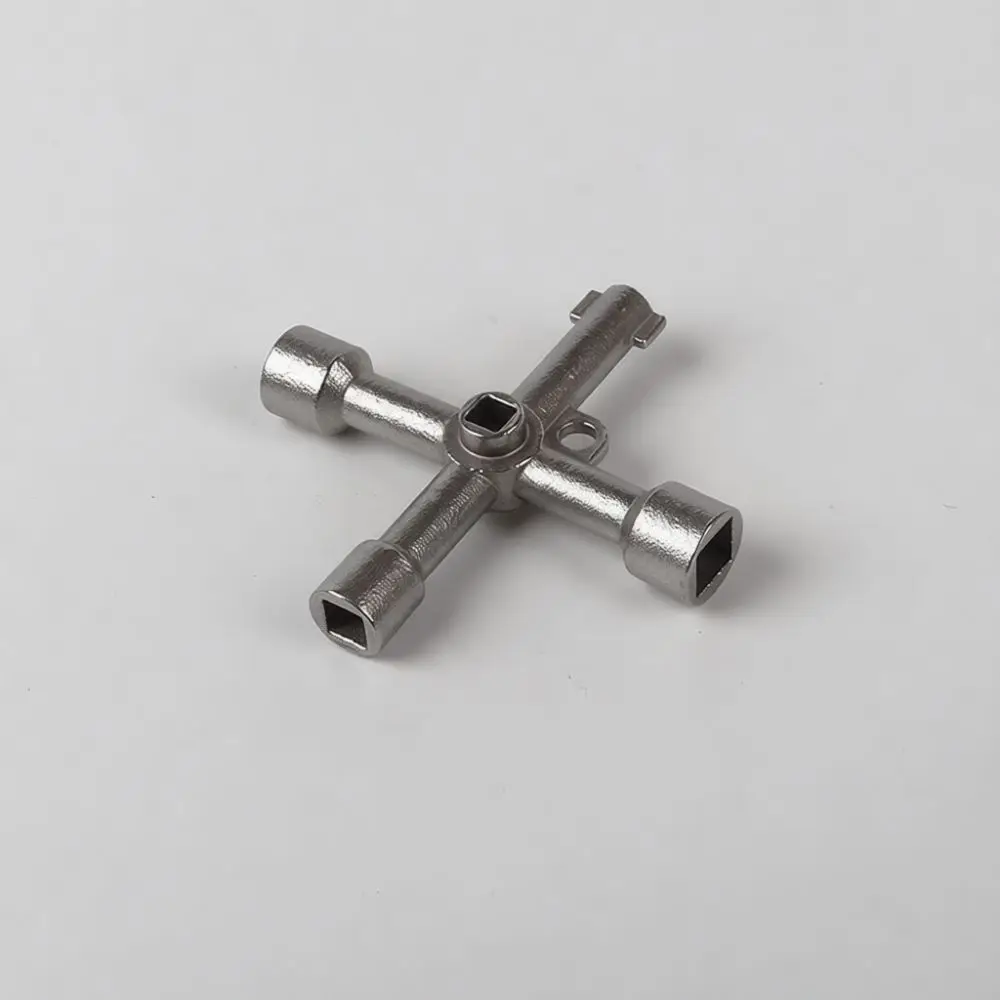 Portable Multifunction Cabinet Key 304 Stainless Steel Triangle Cross Square Utility Opener For Train Electric Box