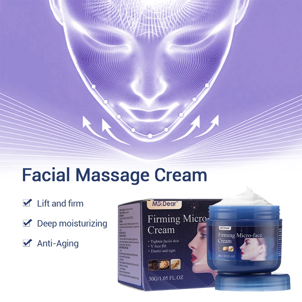30g Anti Aging Face Cream V Line Facial Firming Cream Removal Wrinkle Double Chin Tightening Lifting Skin Korean Skin Care