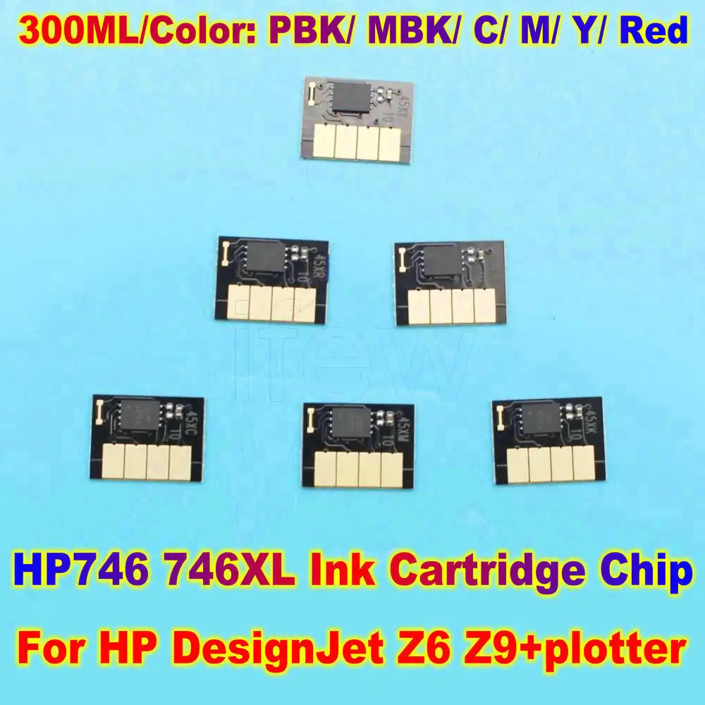 HP746 Printer Chip 746XL Ink Cartridge Chip For HP DesignJet Z6 Z9+ 746XL Large Format Plotters Printer Ink Chip 300ML Capacity