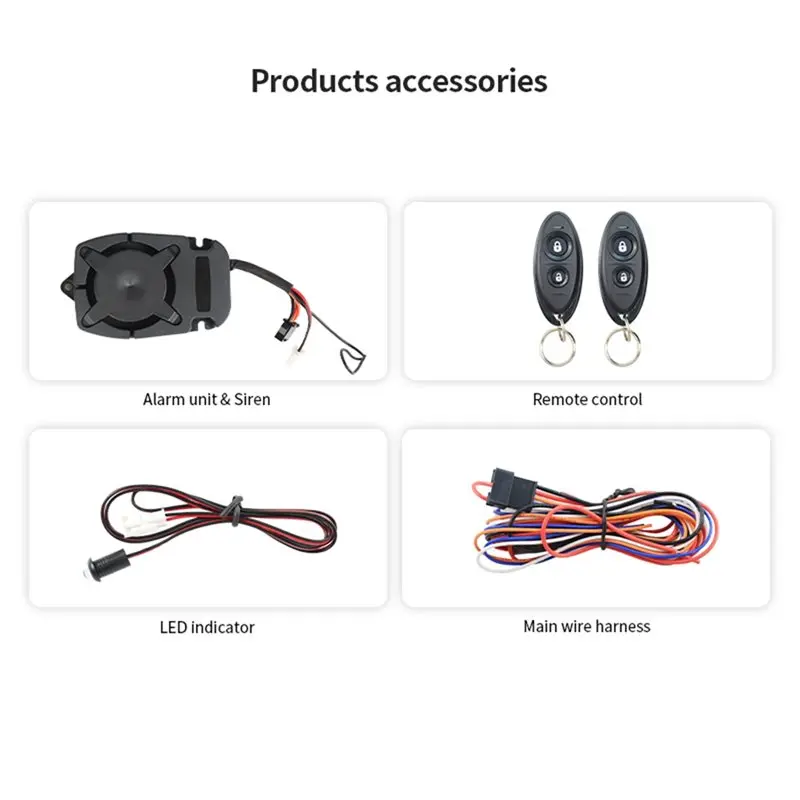 Ingenious-DIY For DC12V Car Alarm System Enhanced Security Adjustable Sensitivity For Vehicles