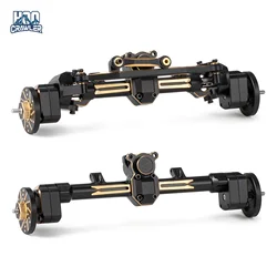 HooCrawler All Brass SCX24 Portal Axle with Heavy Brass Weights for 1/24 RC Crawler Axial SCX24 90081 C10 Jeep Gladiator Bronco