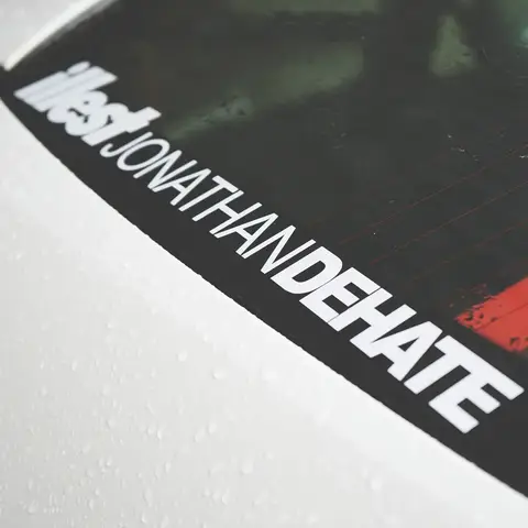 Bilstyling och dekaler för ord, bokstav, Illest Dehate, bilgrafik, bakruta, motorcykellåda, dekorationsgrafik 10 best sales sjukaste klistermärke - №9