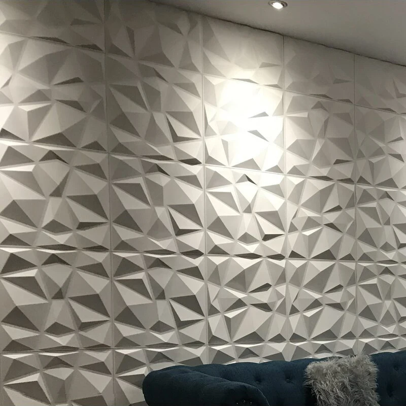 Panel de pared estéreo 3D de 30x30cm, adhesivo de diamante no autoadhesivo, para sala de estar y baño