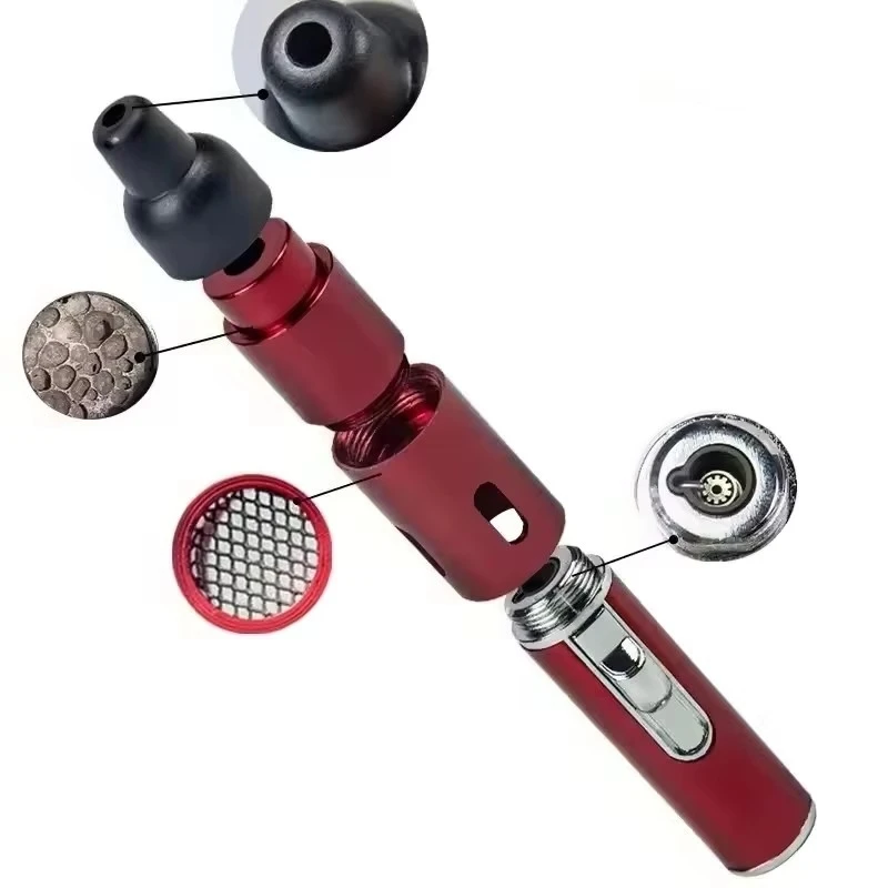 Hot Selling Aromatherapy Lighter Portable Mini Metal Pipe with Volcanic Stone Smoking Accessories Gadgets for Men - Image 2
