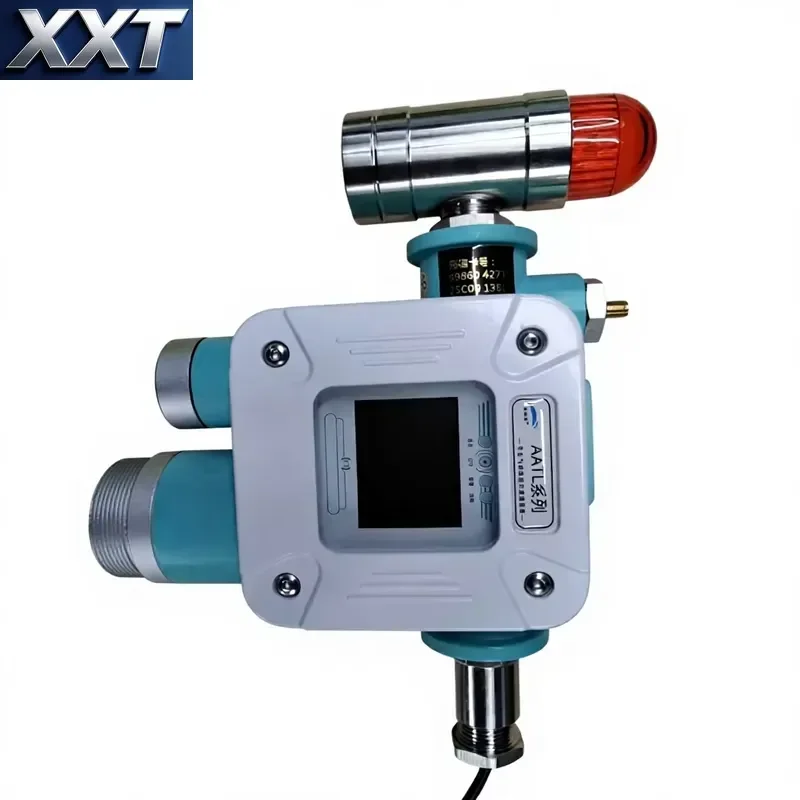 XXT Fixed 4-in-1 CO H2S O2 LEL 4-20mA RS485 Modbus ATEX IECEx IP66 Ex Db IIC T6 Sound Light Alarm Industrial