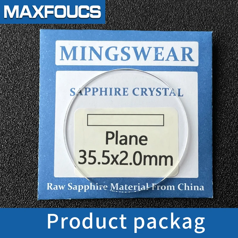 Sapphire Watch Glass Thick 2.0mm Diameter 30-39.5mm Flat  Anti scratch Smooth Round Transparent Crystal Glass For Watch Repair