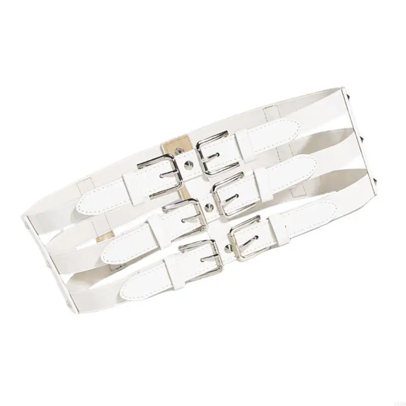 39BD ウエストコルセットベルト弾性ウエストバンドウエスト整形ベルトクールなウエストストラップ装飾ドレスニッパーさまざまな機会に