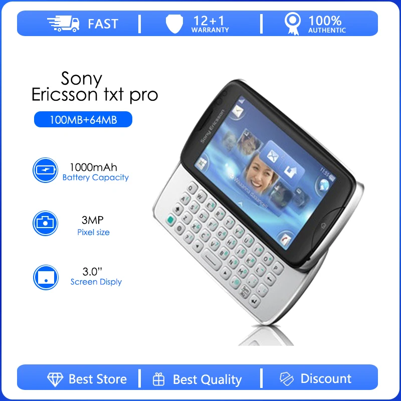 Sony Ericsson CK15 Refurbished-Original Unlocked ck15i Mobile Phone 3.0' 3G WIFI FM Radio Unlocked Phone Free shipping