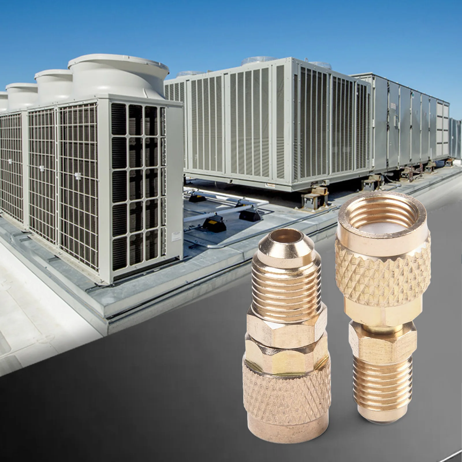 

High Quality R410a Adapter 5/16 SAE F Quick Couplers To 1/4 SAE M Flare 5/16 SAE M To 1/4 SAE For R410 R32 R22
