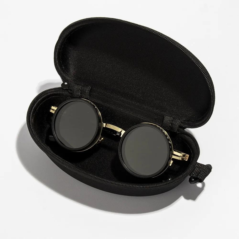 New ND2-400 Adjustable Dimming Glasses 9 Level ND Filter Sunglasses With Glasse Case UV400 Sun Glasses Outdoor