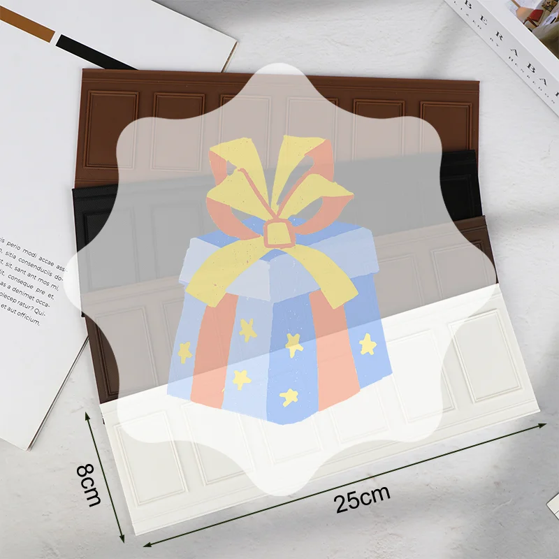 

1Pcs 1/12 Dollhouse Square Wall Skirt Wall Panel For Micro Landscape Window Display Role Play Doll House Accessories