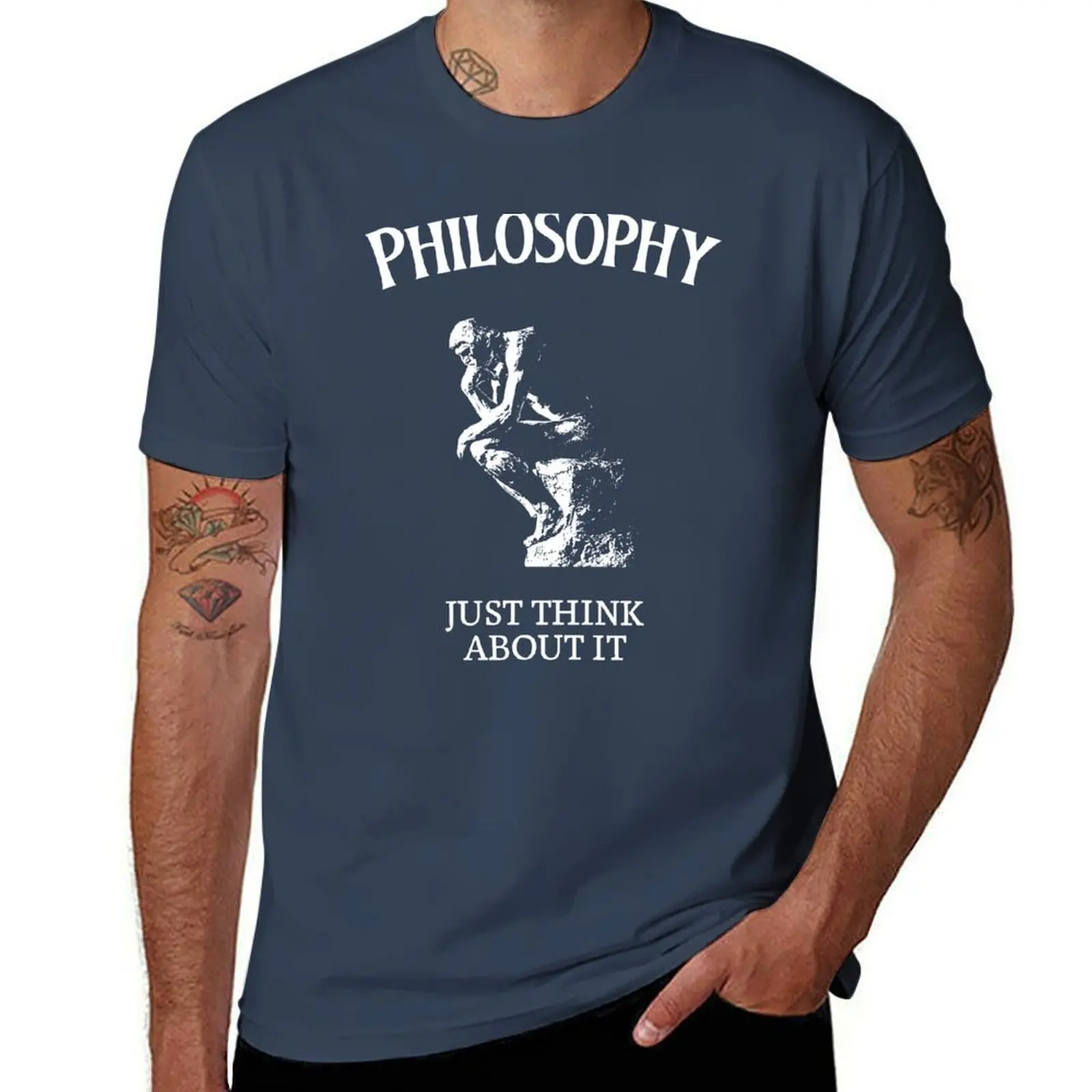 

Philosophy - Just Think About It T-Shirt Summer Sports Quick Dry T-Shirt