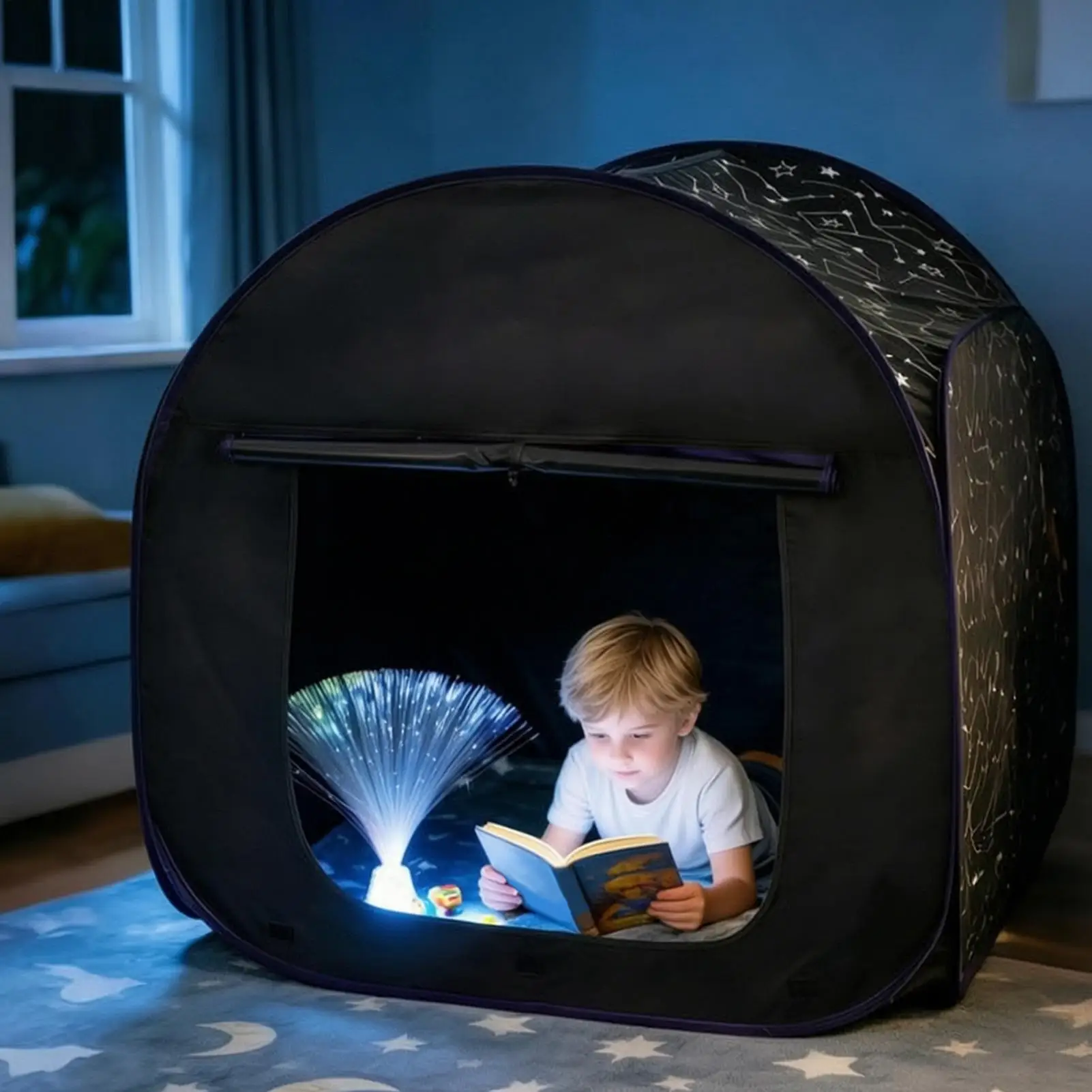 kids-tent-portable-blackout-foldable-playhouse-kids-bed-tent-for-backyard-reading-home-school-bedroom-living-room-outdoor-garden