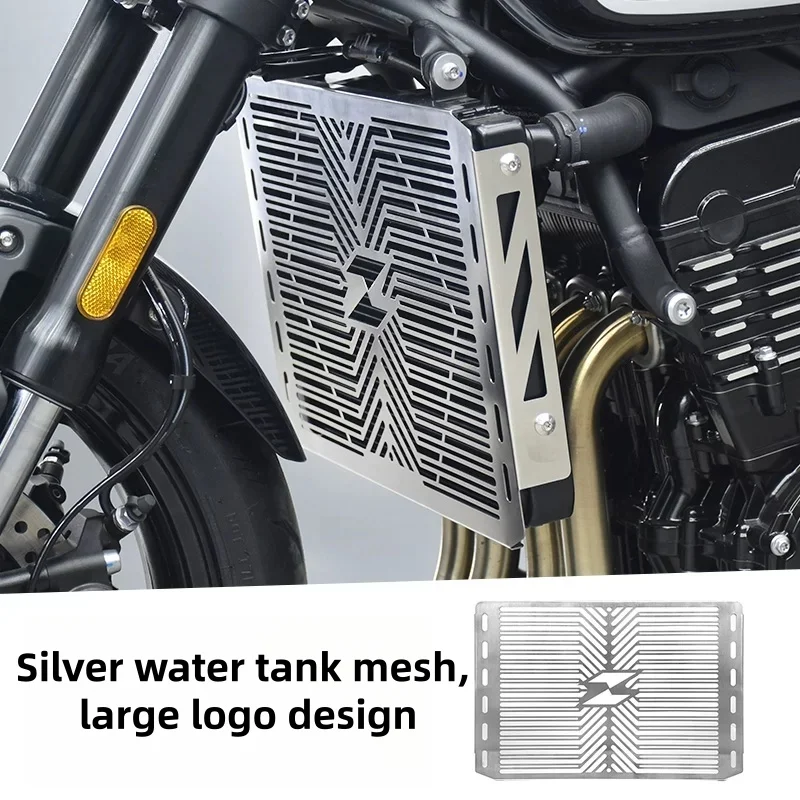 For ZXMOTO 500F retro radiator mesh, stainless steel radiator protective cover/decorative cover.