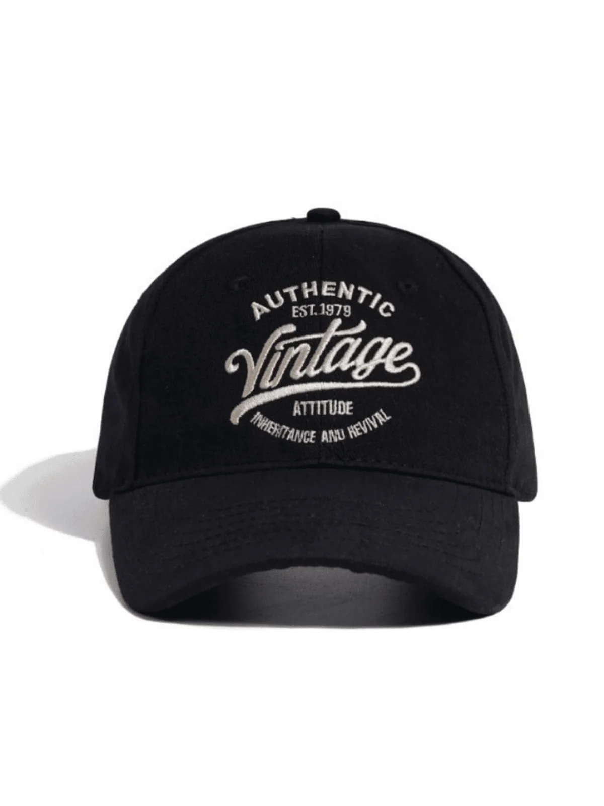Japanese Retro Style Created Baseball Cap With English Embroidery For Women, Streetwear Casual Visor