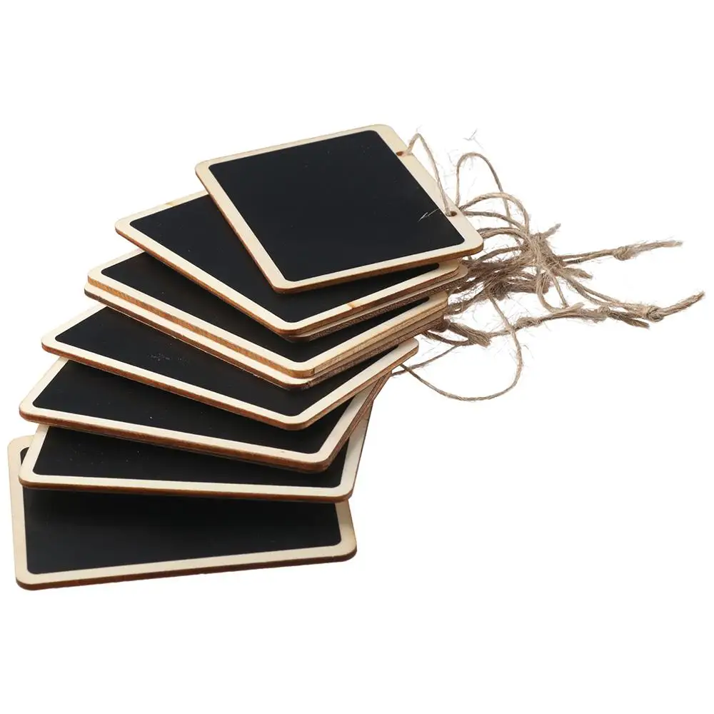 20er Pack Mini-Tafel-Tags mit Schnur, hängende lösch bare Holztafeln für zu Hause