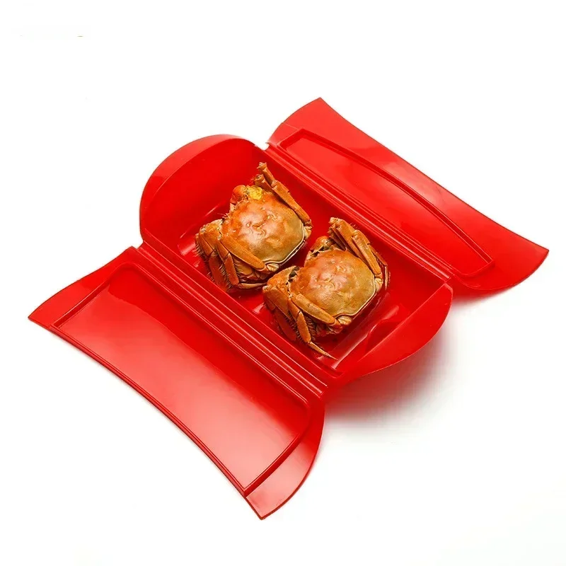 Aparato de cocina creativo de silicona para cocinar al vapor, cuenco para pescado, jaula para cocinar al vapor, horno microondas con cubierta, caja para cocinar al vapor de silicona