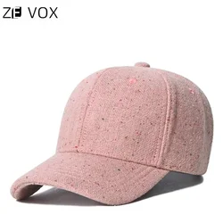 Winter Fashion Wool Baseball Caps for Women Spring and Autumn Korean Style Leisure Sunshade Duck Tongue Caps for Ladies