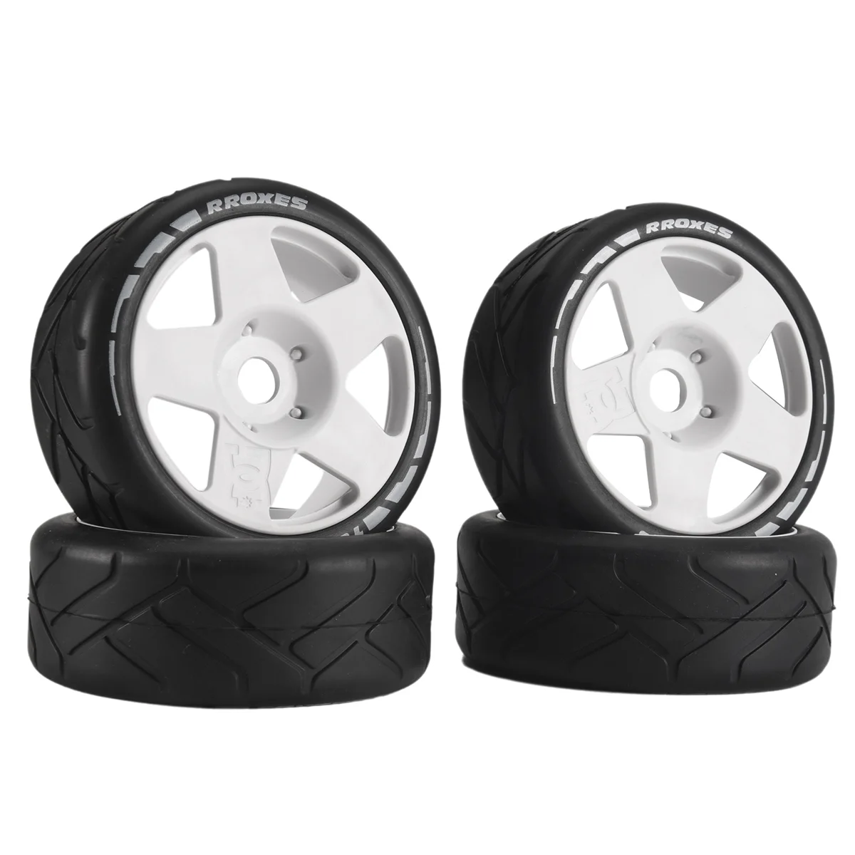 Lo-ok 103mm 1/8 Scale RC Off Road Tires Wheel 17mm Hex for ARRMA Redcat Team VRX WR8 Hobao,White