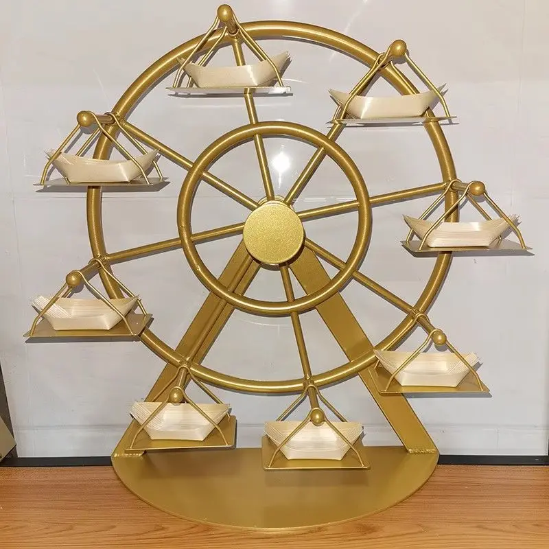 

Rotating Ferris wheel vegetable plate Personalized barbecue shop display stand Hot pot shop plate