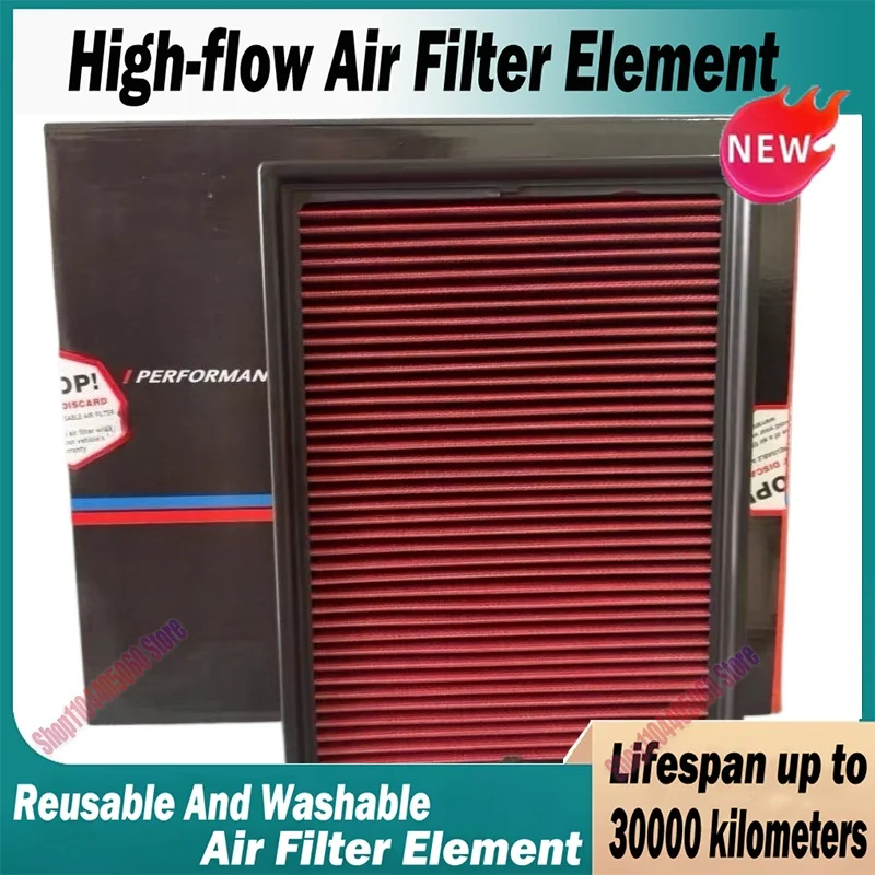 Car High Flow Air Filter For Great Wall Diamond Cannon 2021 /Shanhai Cannon Hi4-T 2024 2.0T Washable Reusable 1109103XKM01A