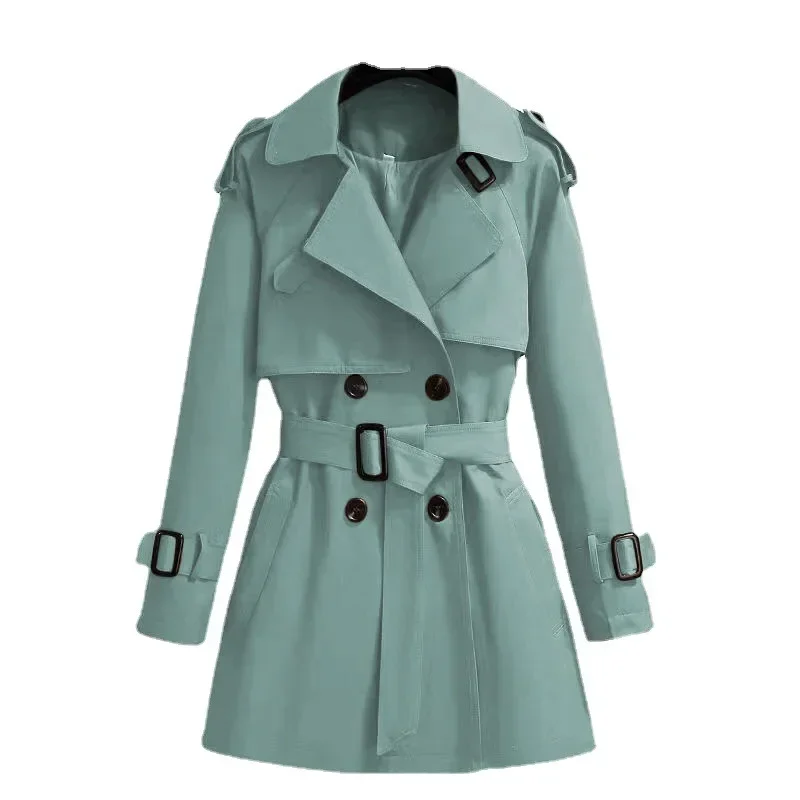 Manteau court style coréen pour femmes, veste courte décontractée, style britannique, à revers, collection automne 2024