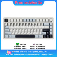 AULA F75 2.4G Wireless/Bluetooth/Wired Gaming Mechanical Keyboard RGB Customized 75% Layout OEM Profile Gasket Structure
