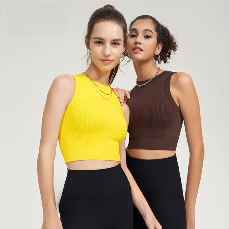 

Бесшовный спортивный бюстгальтер, жилет, куртка, цельная чашка, одежда для фитнеса, йоги, противоударная верхняя одежда для женщин, мода