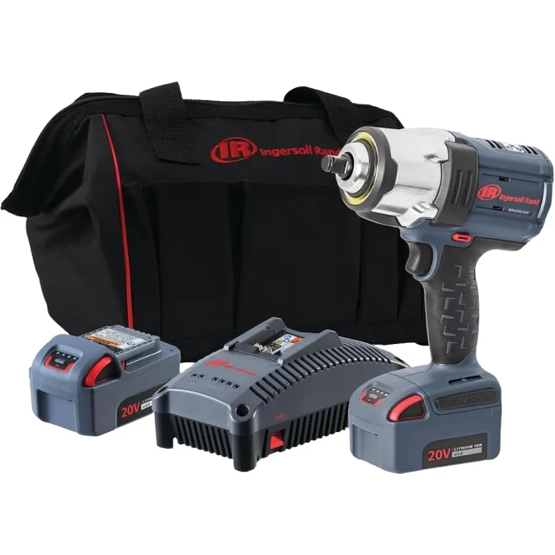 

W7152-K22 20V High-torque 1/2" Cordless Impact Wrench Kit, 1500ft-lbs Torque, 2 Batteries and Charger