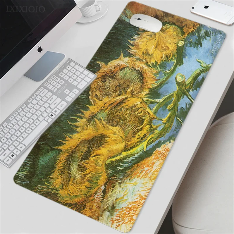 Van Gogh Art Mouse Pad Gaming XL New Home HD Large Mousepad XXL Desk Mats Carpet Soft Non-Slip Office Computer Desktop Mouse Pad