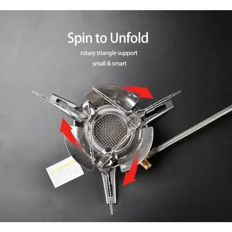 Bulin nuevo T3-A Split Camping estufa a prueba de viento estufa de campo autoconducción al aire libre estufa de Gas portátil Tour cabeza de Gas