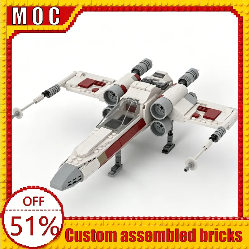 

439PCS Z‑95 Headhunter Technology Legends War Series Starfighter MOC Model Building Blocks DIY Assembly Education Learning Gift