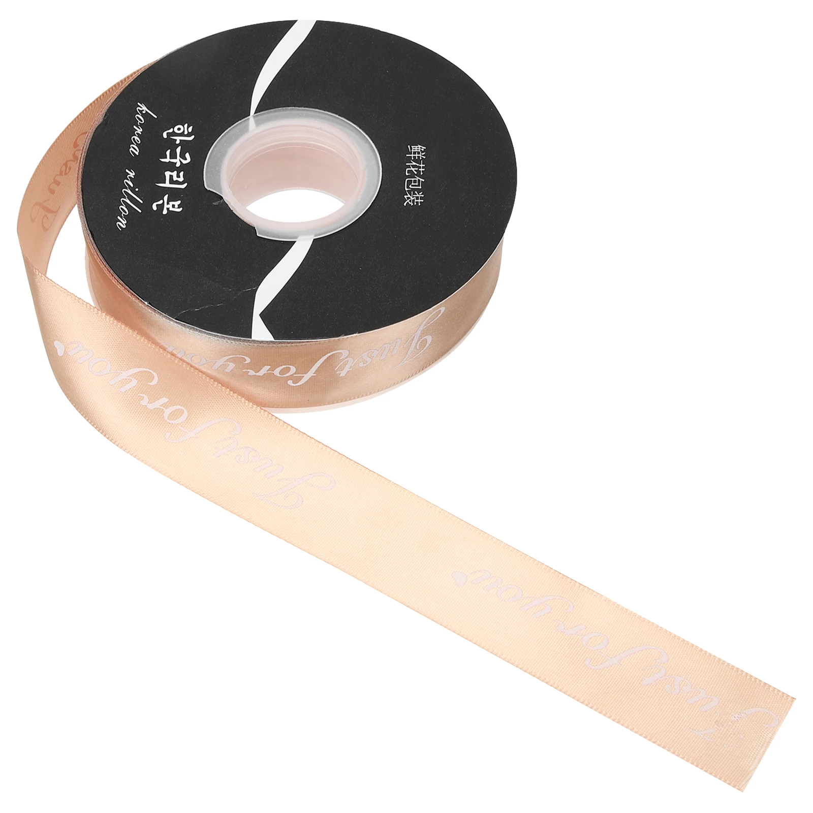 

Silky Letter Ribbon Enough Length Pink Wrapping for DIY Crafts Gift Box Decorations Wedding Bouquet Hair naments Photo Props