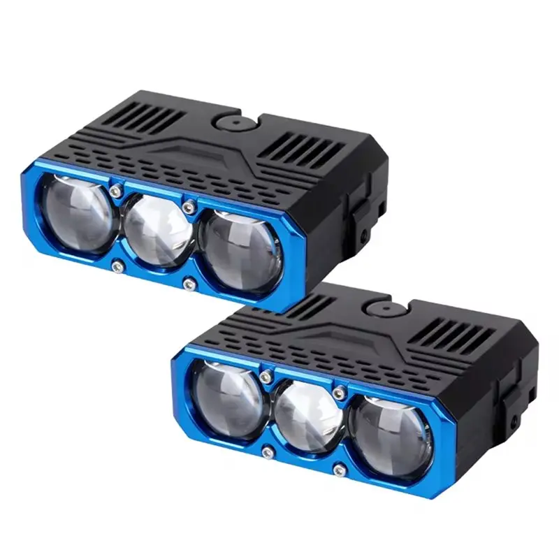 

Ingenious-Universal Fit 2 Pieces 300W Triple Lens LED Spotlight Light For All For-Car-Models, 6000K Bright White
