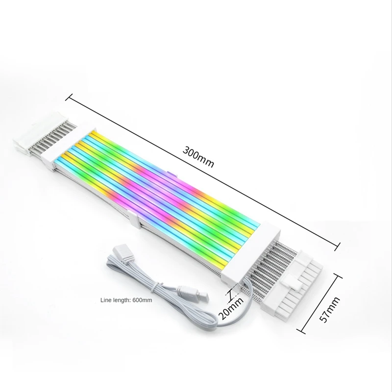 Top-ARGB Netzteil Kabel Netzteil Verlängerung RGB Kabel Color Line ARGB Streamer Transfer Adapter für Computer
