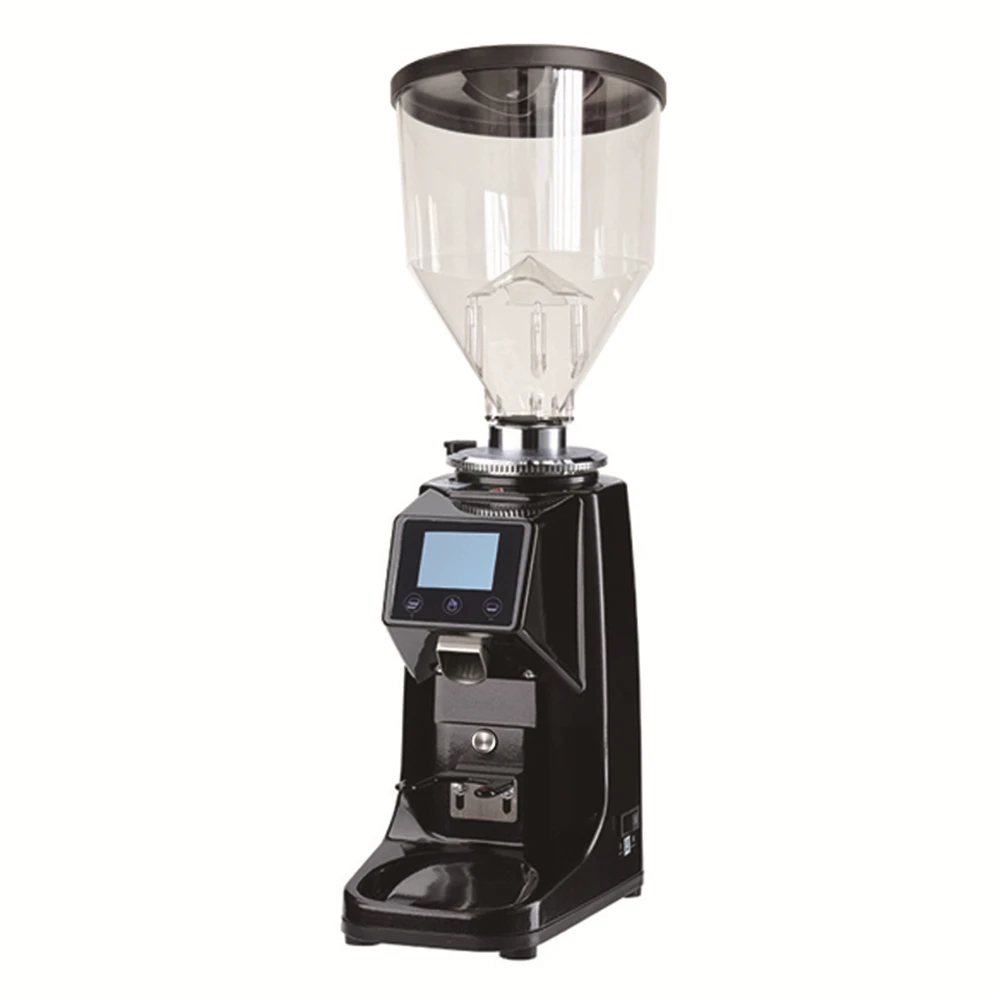 

High Grade Professional 60MM Flat Burr Electric Automatic Touch Screen Coffee Grinder Commercial Aluminum Housing Machine