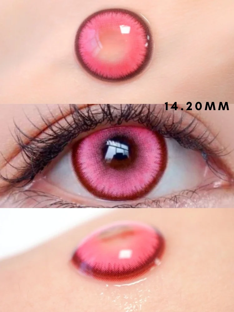 UYAAI-Lentilles de Contact Colorées Sharingan pour Homme, 2 Pièces, Cosplay, Anime, Tronçonneuse, Cosmétiques Makima