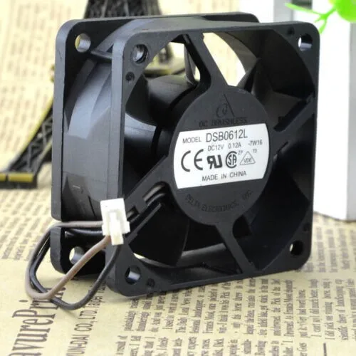 

FOR Delta DSB0612L 7W16 DC12V 0.12A 6CM 6025 60mm 60x60x25mm 2Pin Cooling Fan -