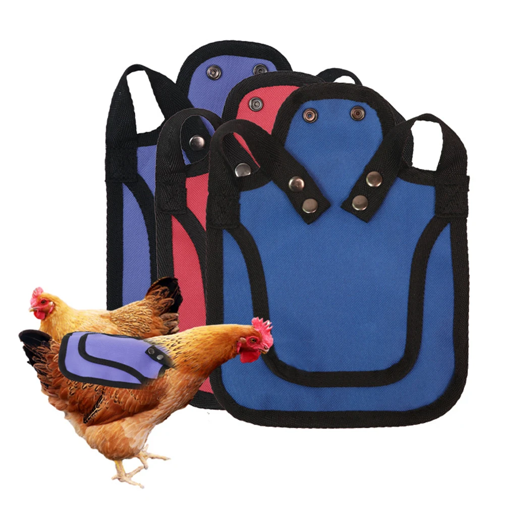 Adjustable Rooster Chicken Saddle Back Feather Wing Protection Fixator Chicken Vest Hen Poultry Protector Apron For Cold Proof