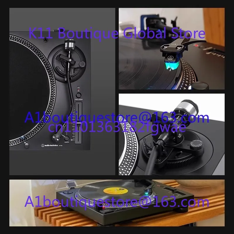 AT-LP120XBT-USB Tocadiscos de accionamiento directo Bluetooth 5.0 Reproductor de discos Reproductor de discos de vinilo Gramófono