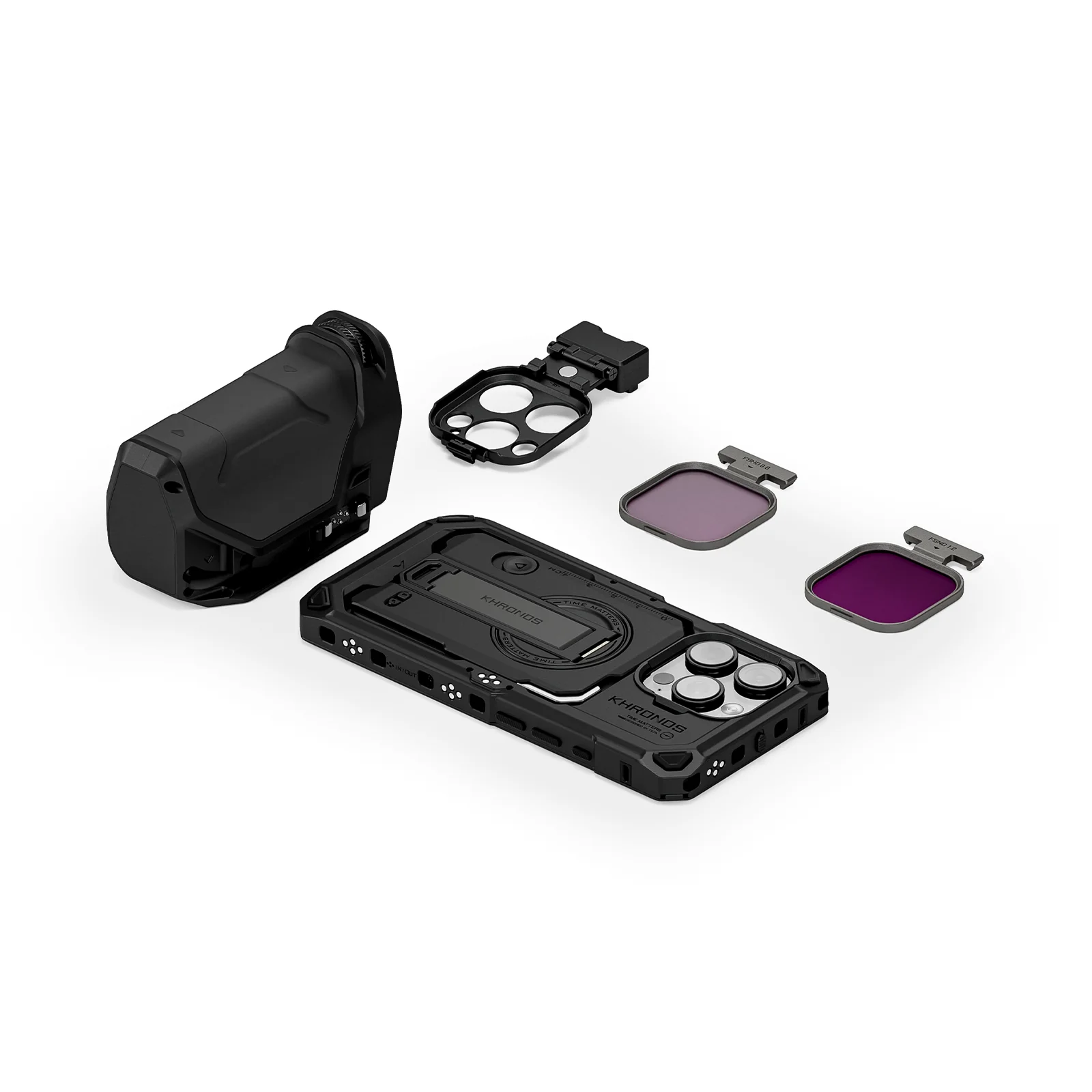 TILTA Khronos Cage Kit voor iPhone 16 Pro/Pro Max Kit iPhone met magnetische kaarthouder