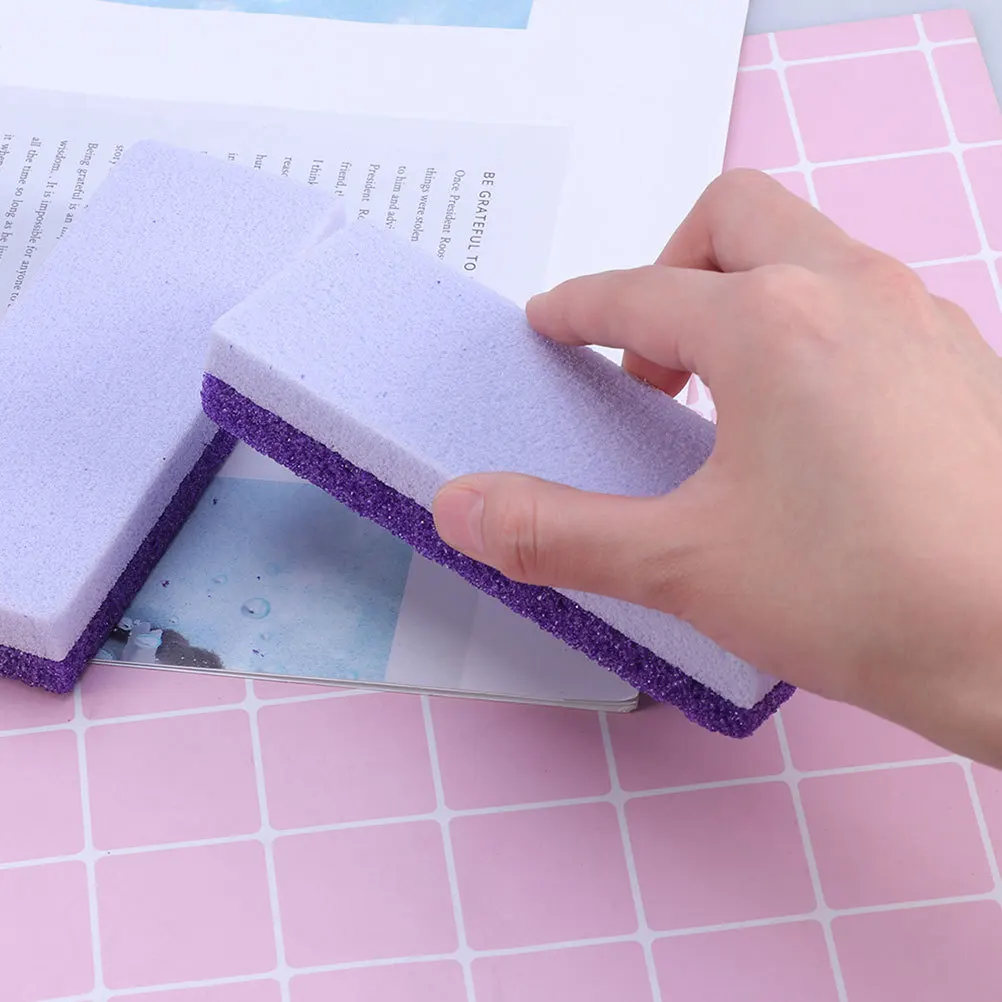 5 قطعة العناية الغسيل الكالس مزيل الجلد القدم الخفاف حجر ملف الكالس أداة إزالة للبشرة الناعمة الأرجواني