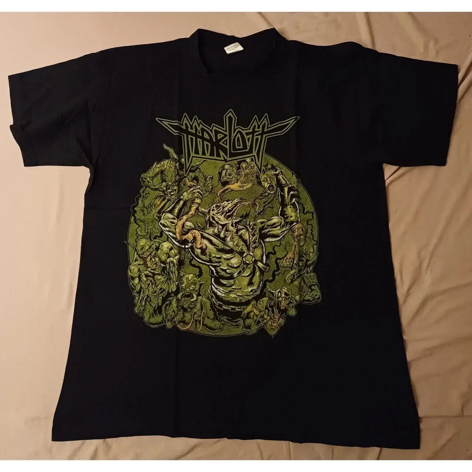 Harlott T Shirt XL Harlotting Europe 2015 Thrash Metal Annihilator Slayer vintage Washed Comfortable Stylish Versatile Slightly