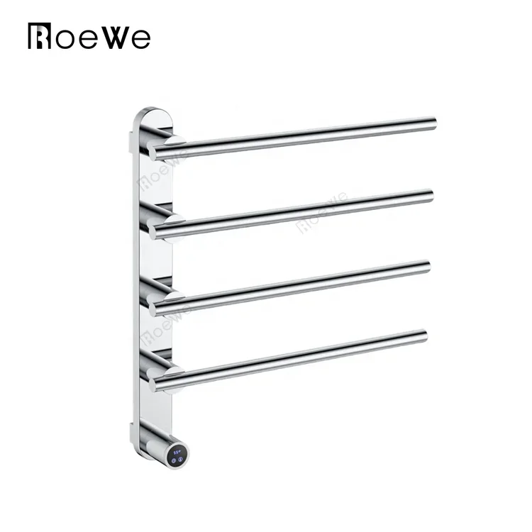 CE gloden color heated bars hot towel rail brush heated towel radiator electric bathroom wall-mounted towel warmer rack