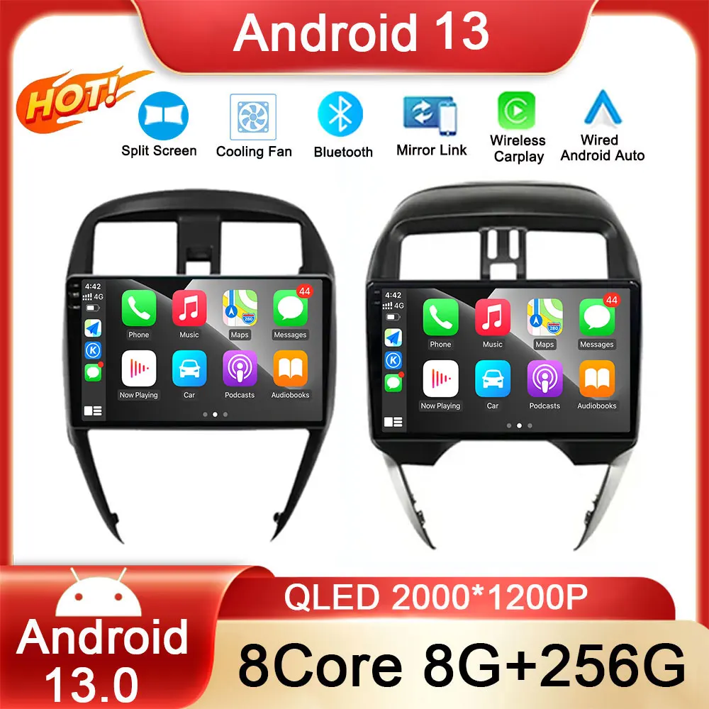 

Android 13 Audio for Nissan Versa 2014 - 2020 Apple Car Play Car Multimedia Player GPS Navigation DSP Intelligent System