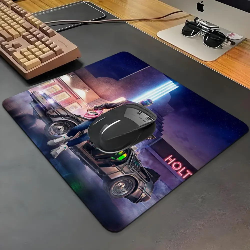 Back to The Future Small Gaming Mouse Pad PC Gamer Keyboard Mousepad Computer Mouse Mat Laptop Carpet HYBXAXC Anime mouse pad