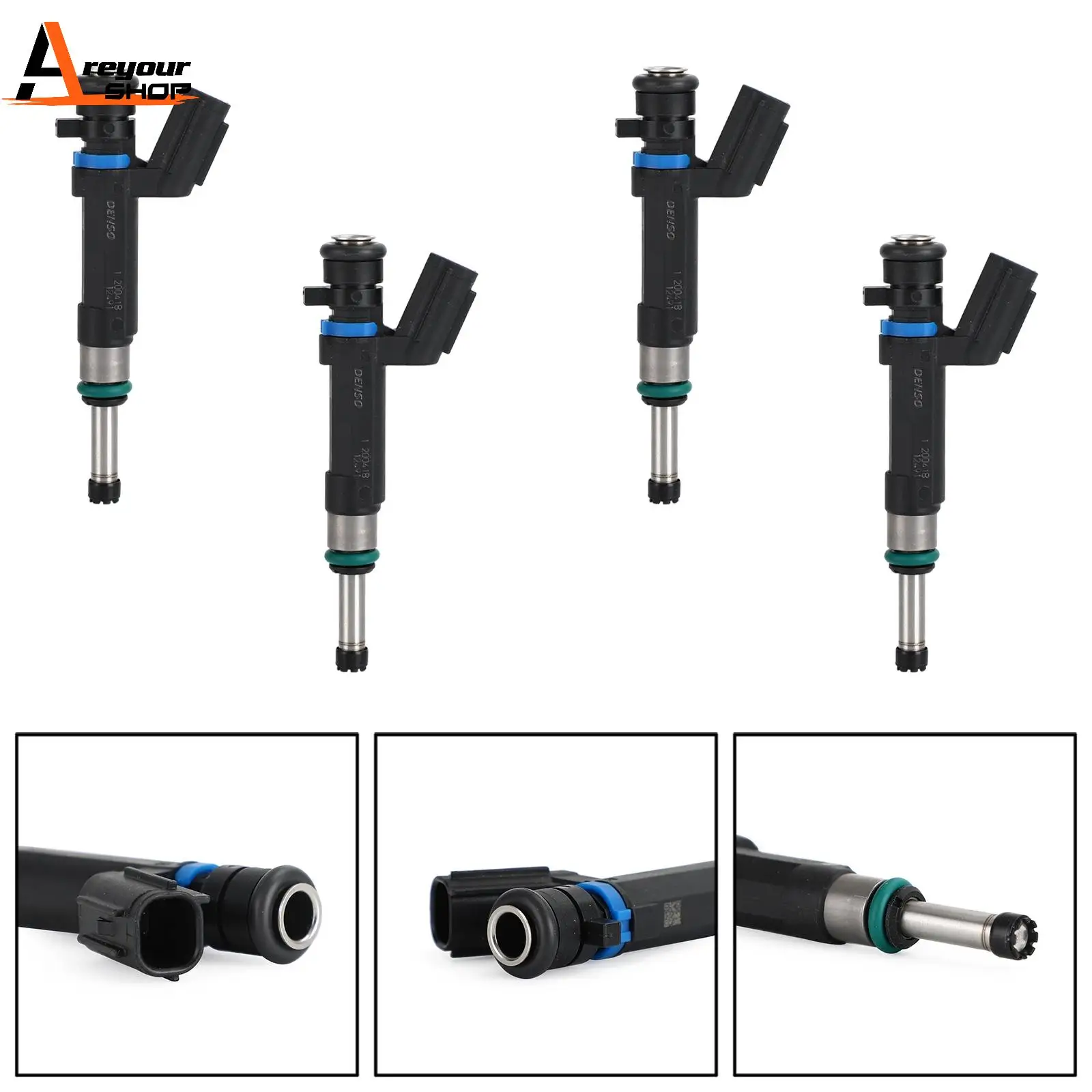 Areyourshop 4PCS Fuel Injectors Fit For Nissan Versa 1.6L L4 2012 2013 2014 2015 HR16DE 84212379 162108 1591072 Car Auto Parts