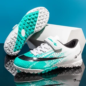 Originale rote Fußballschuhe für Jungen und Mädchen, Kinderschuhe, jugendliche Baseballstiefel, Futsal -Training, Rasenrasen, Kinder 10 Futsal -Tennis für Frauen für Frauen - №4